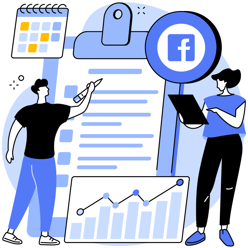 Social média jelenlét és hirdetési fiókok